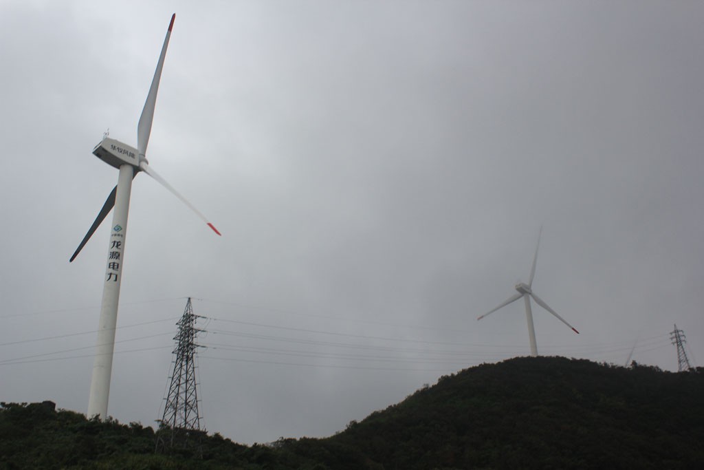 中国浙江省舟山群島の風力発電